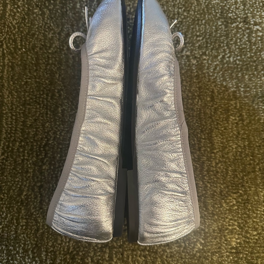 Sezane Silver Agathe Ballet Flats - Picture 5 of 8